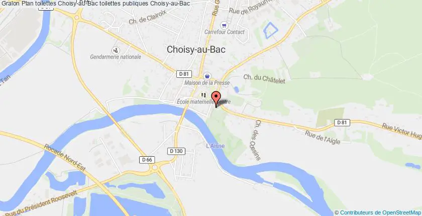 plan toilettes Choisy-au-Bac