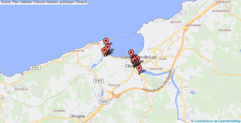 plan toilettes Ciboure