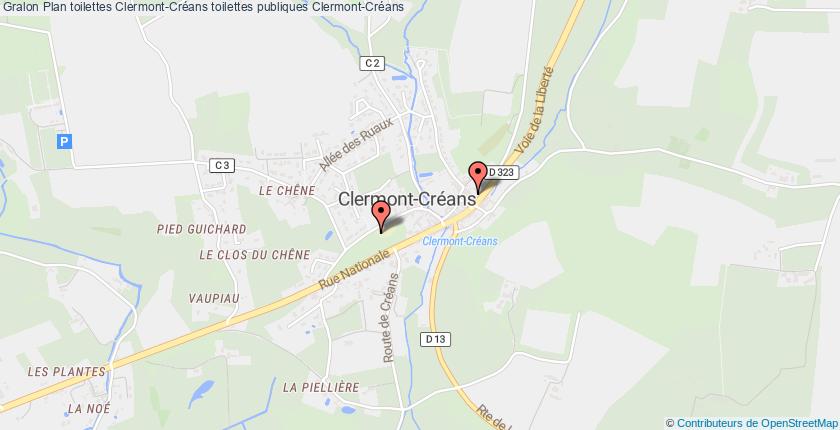 plan toilettes Clermont-Créans