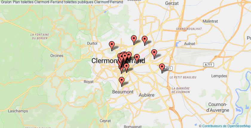 plan toilettes Clermont-Ferrand