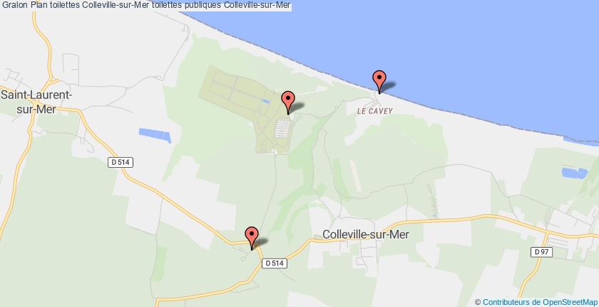 plan toilettes Colleville-sur-Mer