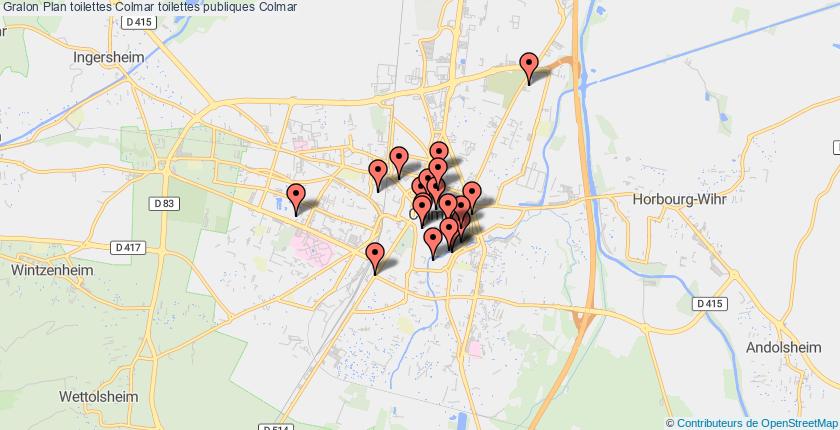 plan toilettes Colmar