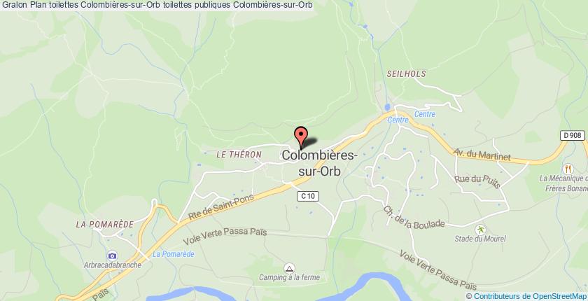 plan toilettes Colombières-sur-Orb