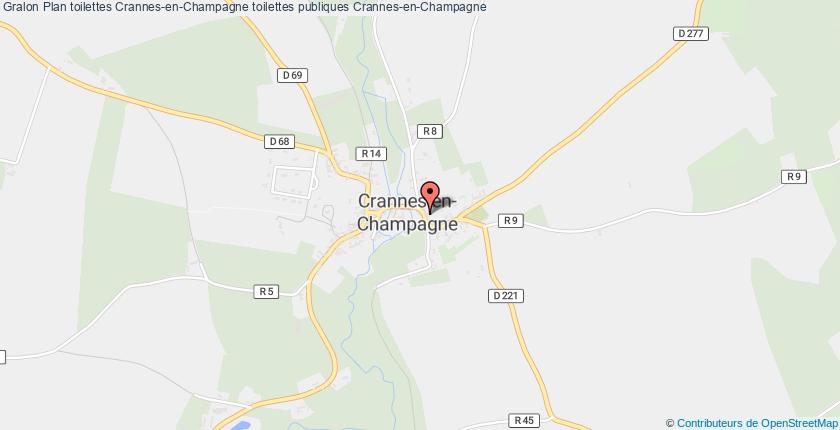 plan toilettes Crannes-en-Champagne
