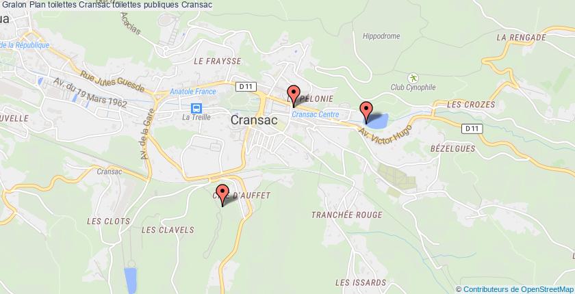 plan toilettes Cransac