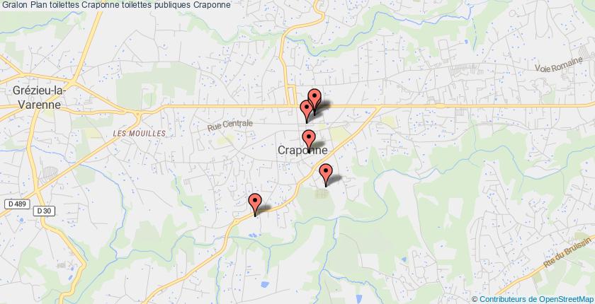 plan toilettes Craponne