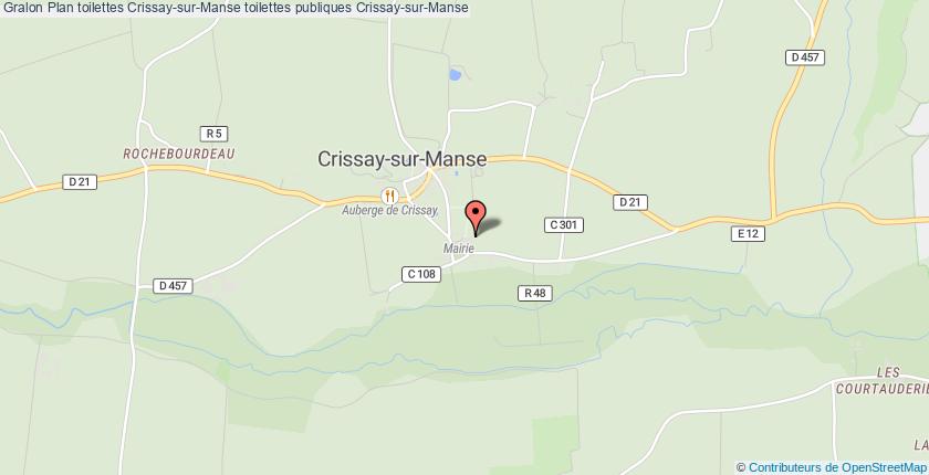 plan toilettes Crissay-sur-Manse