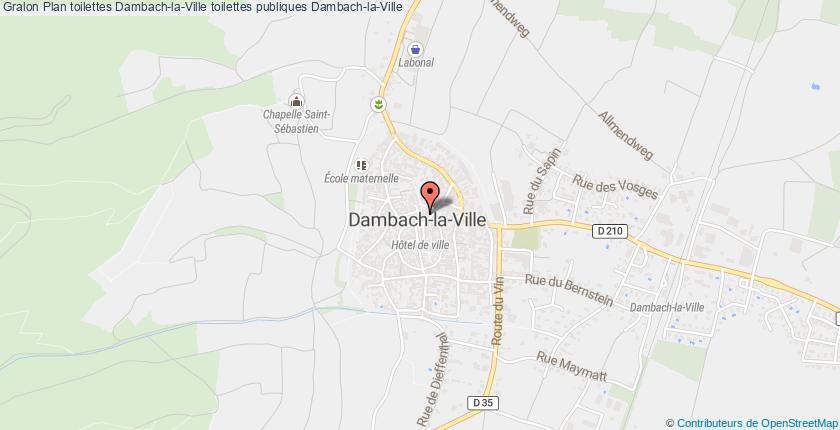 plan toilettes Dambach-la-Ville