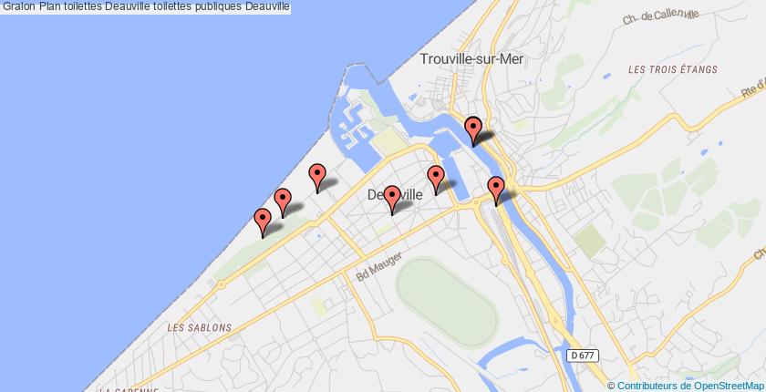plan toilettes Deauville