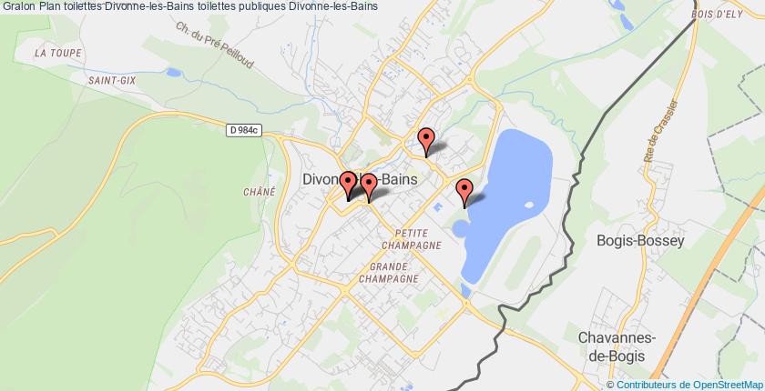 plan toilettes Divonne-les-Bains