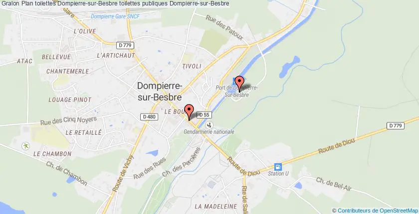 plan toilettes Dompierre-sur-Besbre