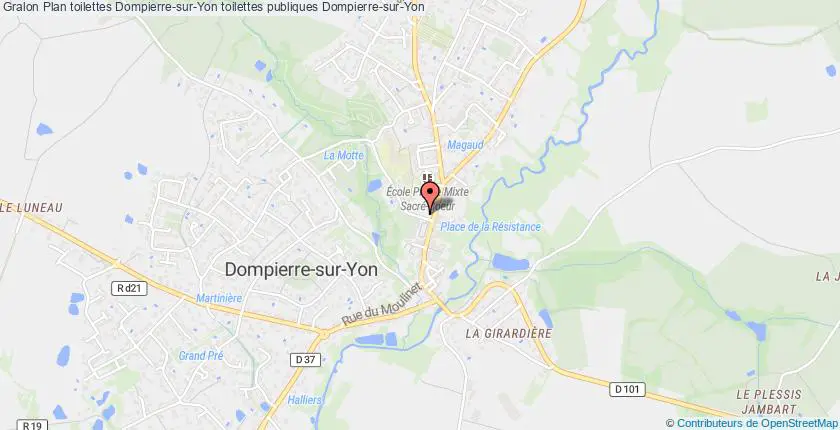 plan toilettes Dompierre-sur-Yon