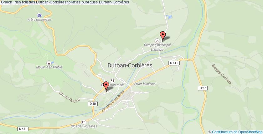 plan toilettes Durban-Corbières