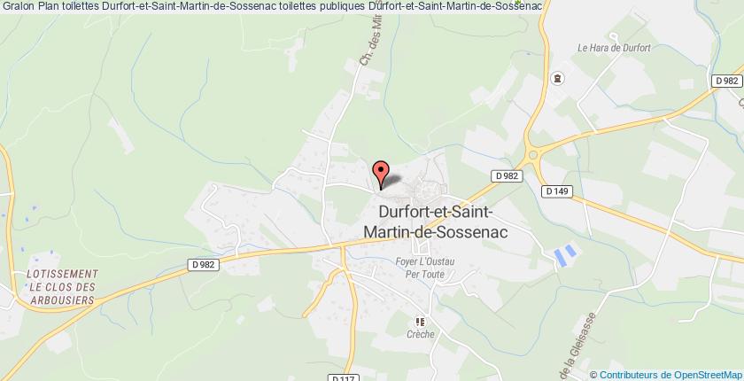 plan toilettes Durfort-et-Saint-Martin-de-Sossenac