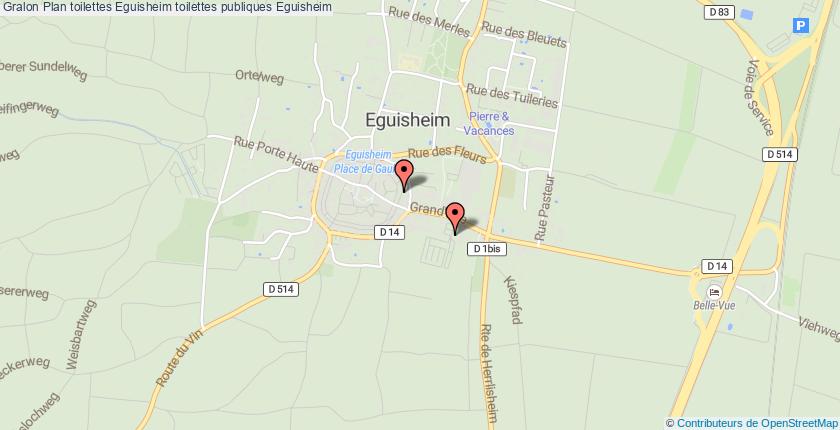 plan toilettes Eguisheim