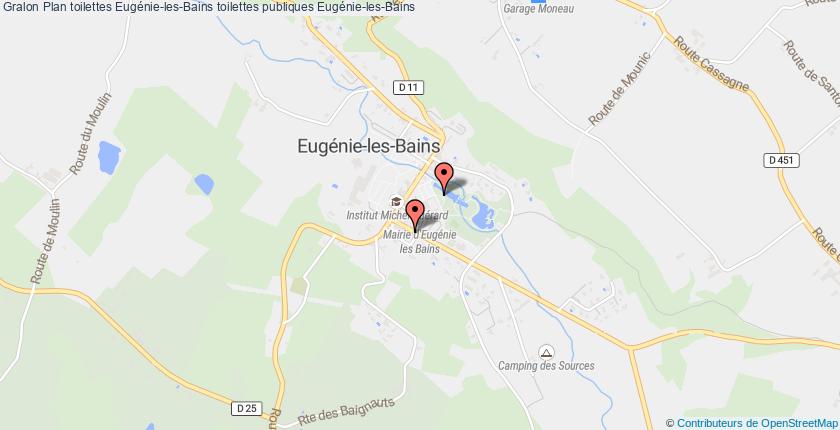 plan toilettes Eugénie-les-Bains