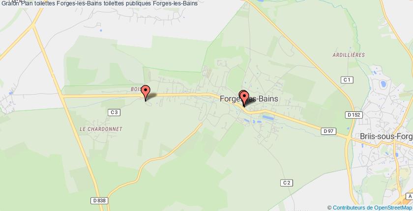 plan toilettes Forges-les-Bains