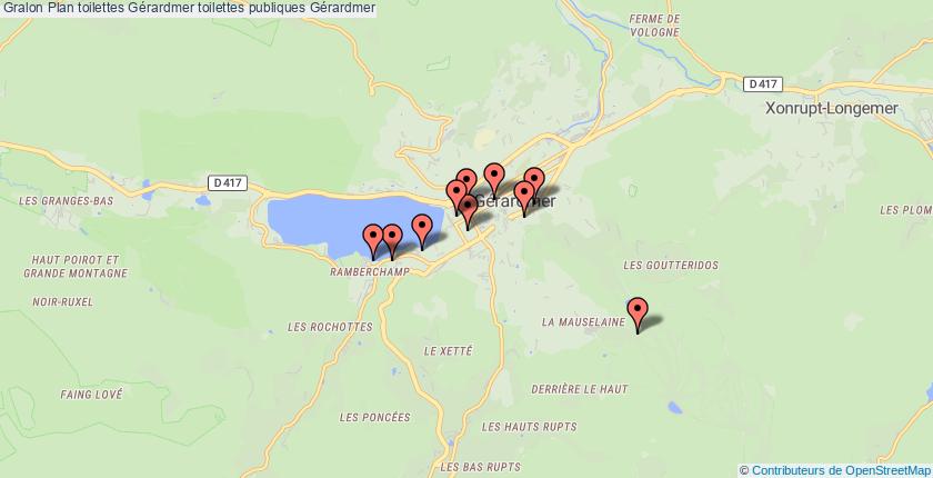 plan toilettes Gérardmer