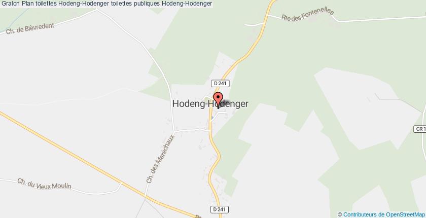 plan toilettes Hodeng-Hodenger