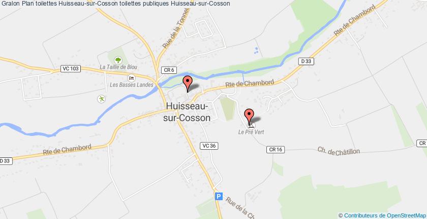 plan toilettes Huisseau-sur-Cosson