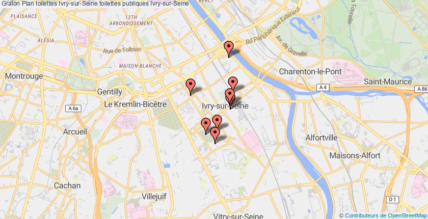 plan toilettes Ivry-sur-Seine