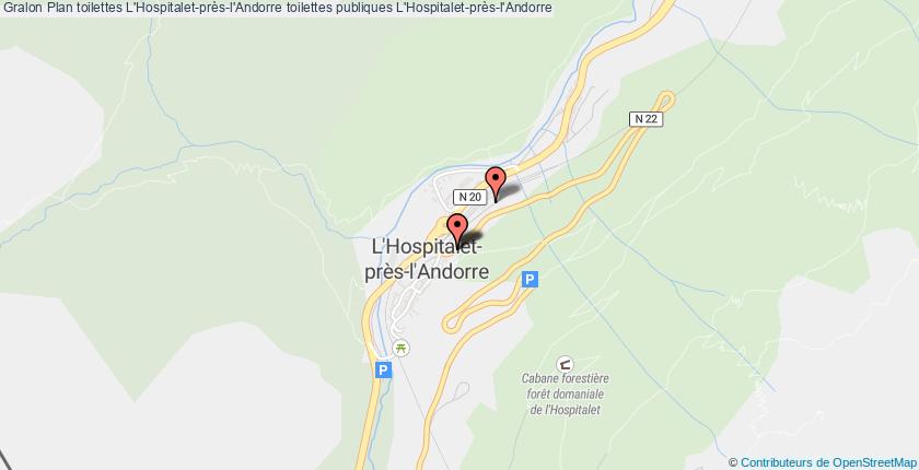 plan toilettes L'Hospitalet-près-l'Andorre