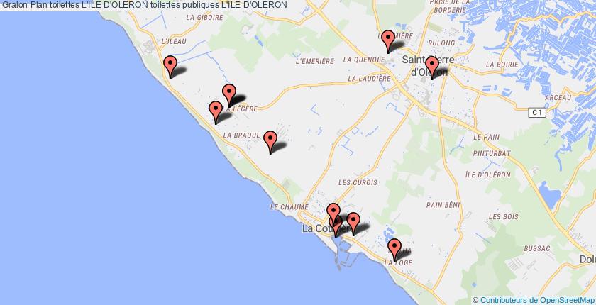 plan toilettes L'ILE D'OLERON