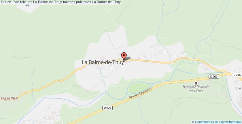 plan toilettes La Balme-de-Thuy