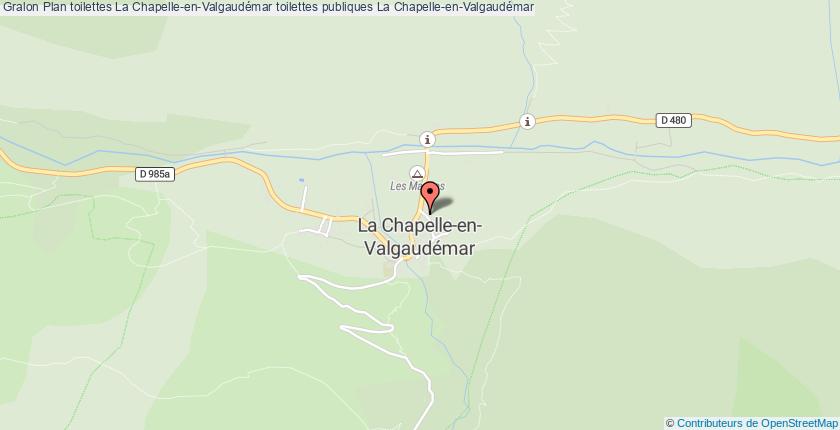 plan toilettes La Chapelle-en-Valgaudémar