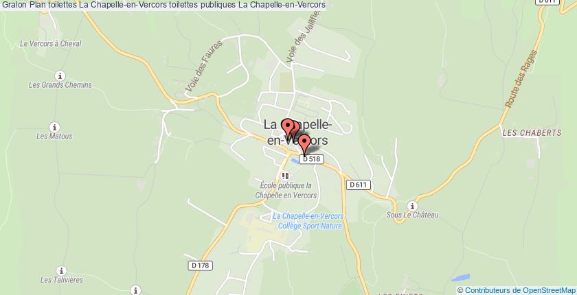 plan toilettes La Chapelle-en-Vercors