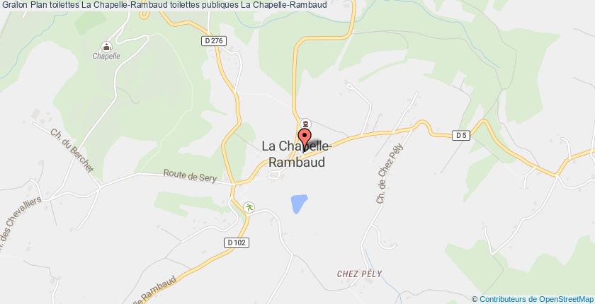 plan toilettes La Chapelle-Rambaud