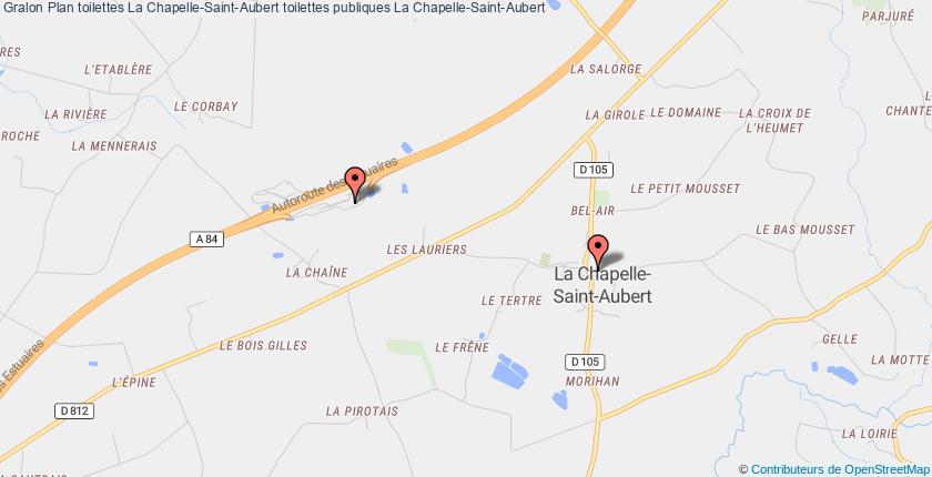 plan toilettes La Chapelle-Saint-Aubert
