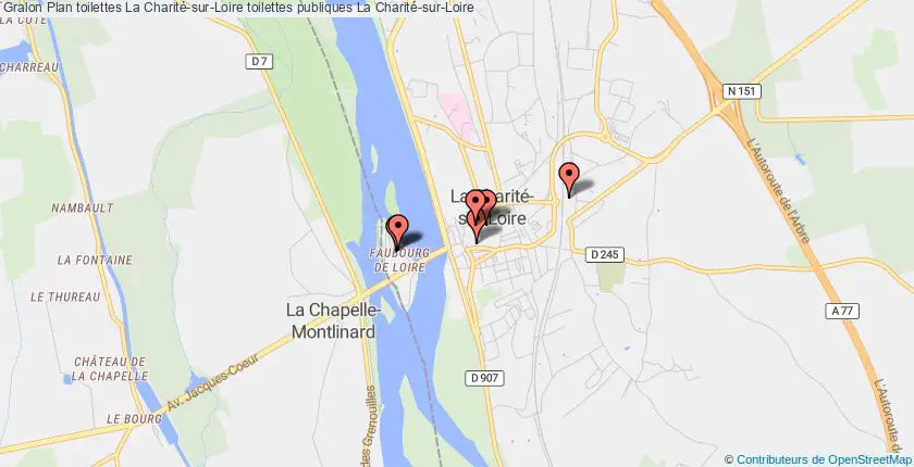 plan toilettes La Charité-sur-Loire