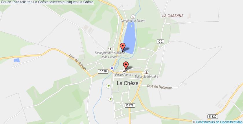 plan toilettes La Chèze