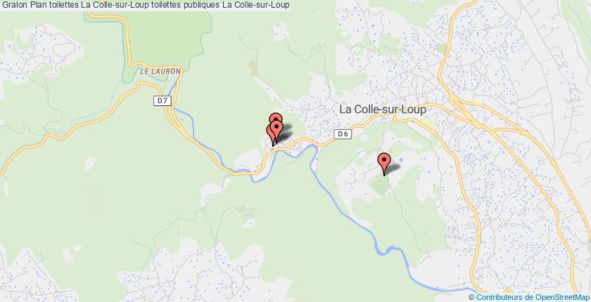 plan toilettes La Colle-sur-Loup