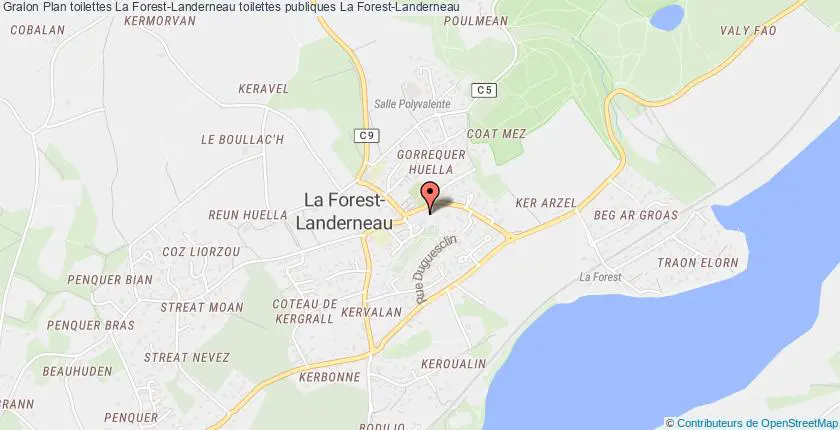 plan toilettes La Forest-Landerneau