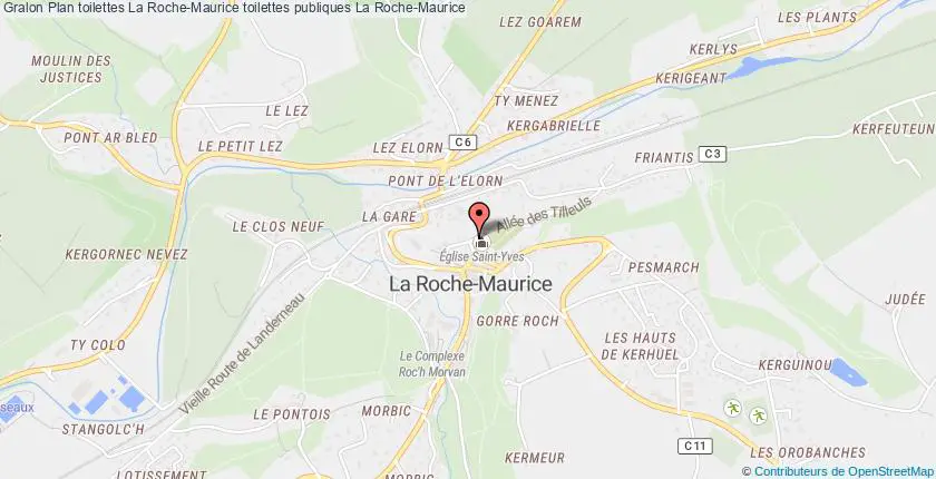plan toilettes La Roche-Maurice