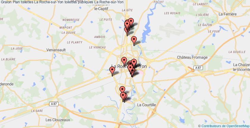 plan toilettes La Roche-sur-Yon