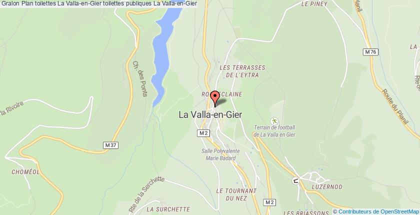 plan toilettes La Valla-en-Gier