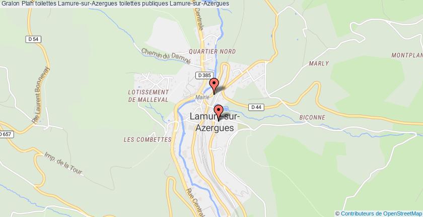 plan toilettes Lamure-sur-Azergues