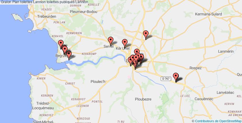 plan toilettes Lannion