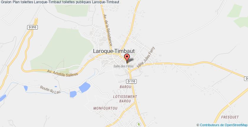 plan toilettes Laroque-Timbaut