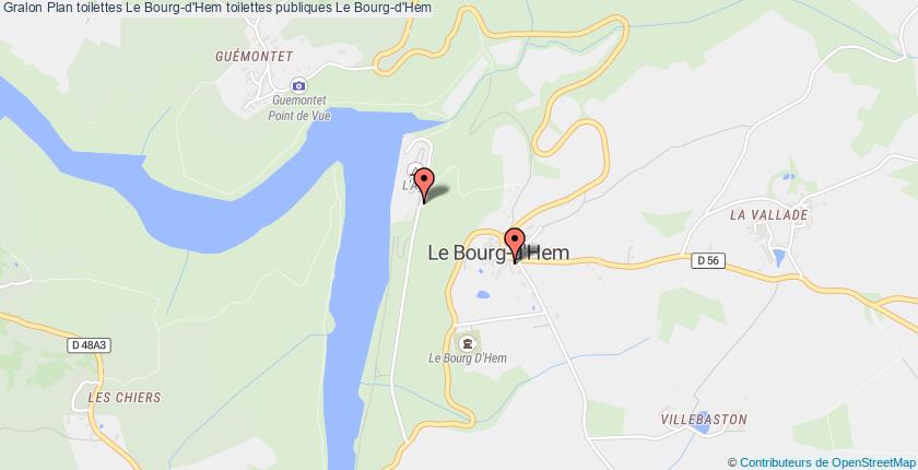 plan toilettes Le Bourg-d'Hem