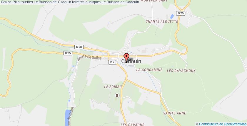 plan toilettes Le Buisson-de-Cadouin