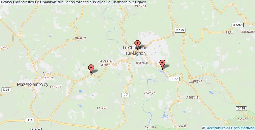 plan toilettes Le Chambon-sur-Lignon