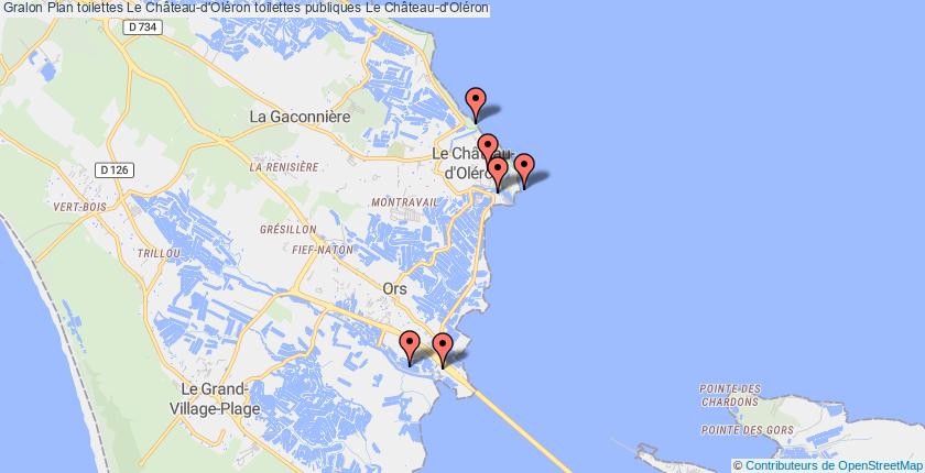 plan toilettes Le Château-d'Oléron