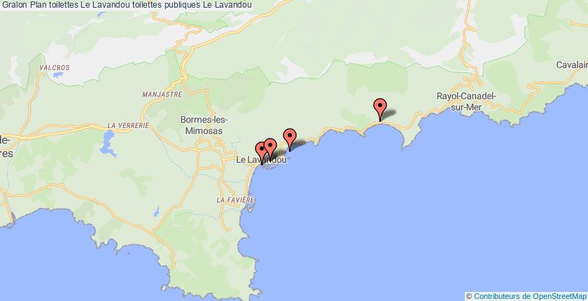 plan toilettes Le Lavandou