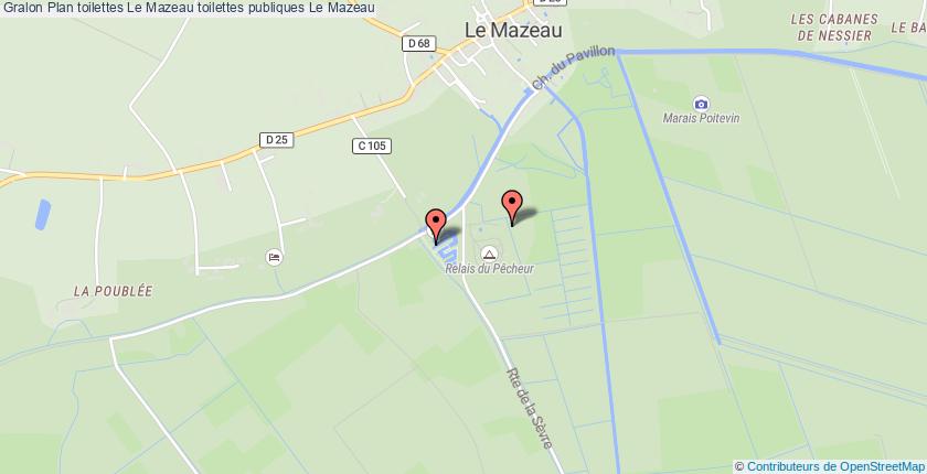 plan toilettes Le Mazeau