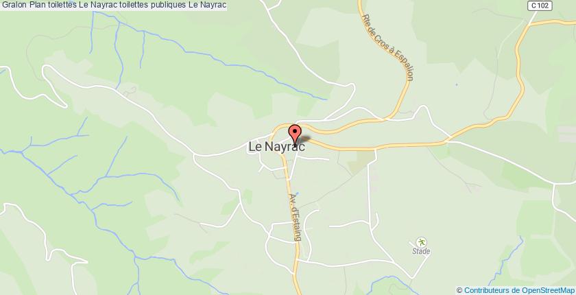 plan toilettes Le Nayrac