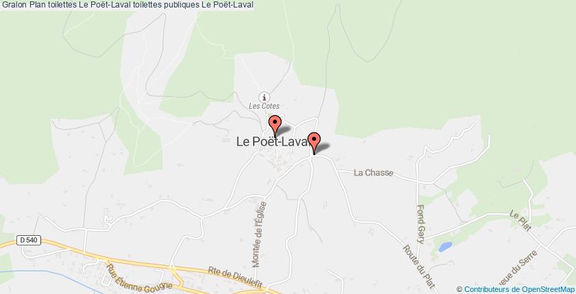 plan toilettes Le Poët-Laval